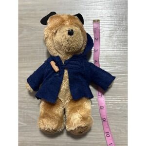 Eden Toys Paddington Bear Plush‎ Toy 1981 Vintage Blue Coat